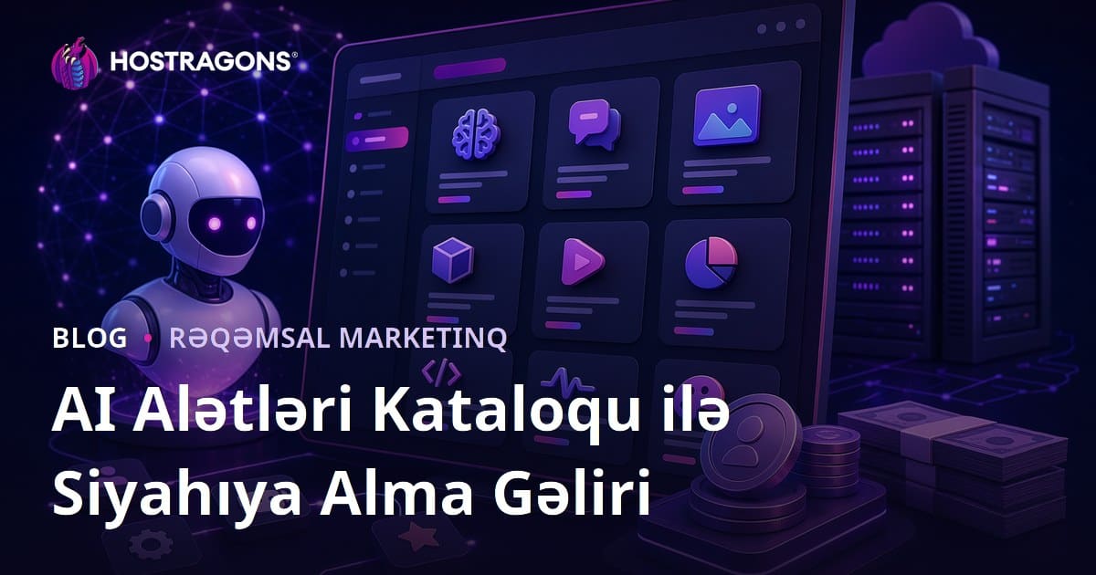 Süni İntellekt Alətləri Kataloqu Saytı Qurmaq və Siyahılama Ödənişindən Gəlir Əldə Etmək