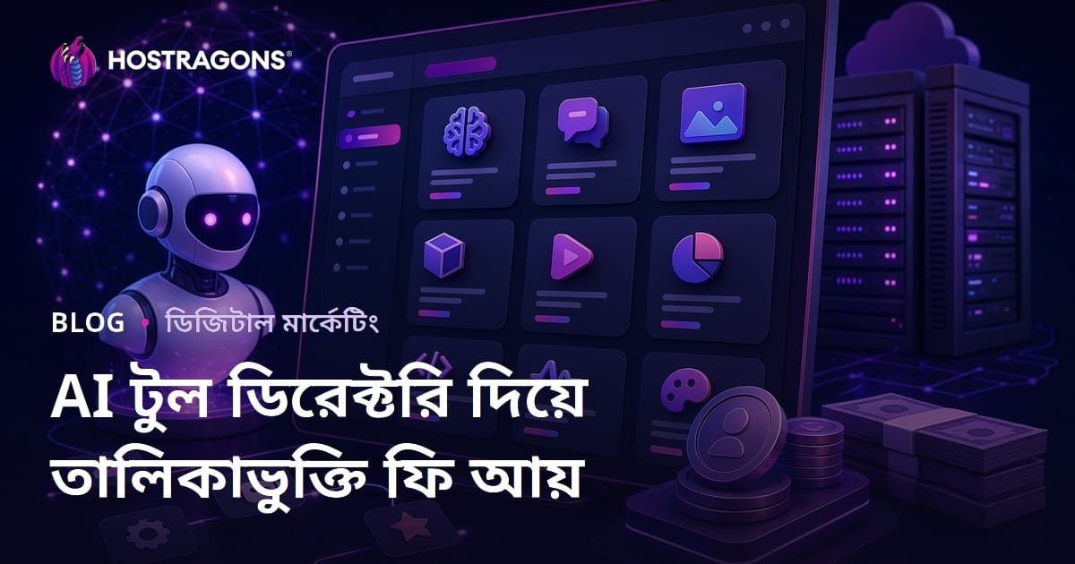 AI টুল ডিরেক্টরি (কৃত্রিম বুদ্ধিমত্তার সরঞ্জাম) সাইট তৈরি করে তালিকাভুক্তি ফি থেকে আয় করা
