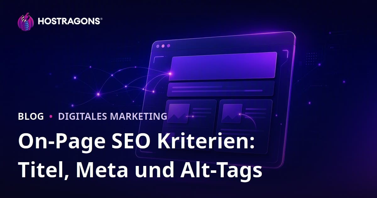 Onpage-SEO-Kriterien 2026: Title Tag, Meta Description und Alt-Tags