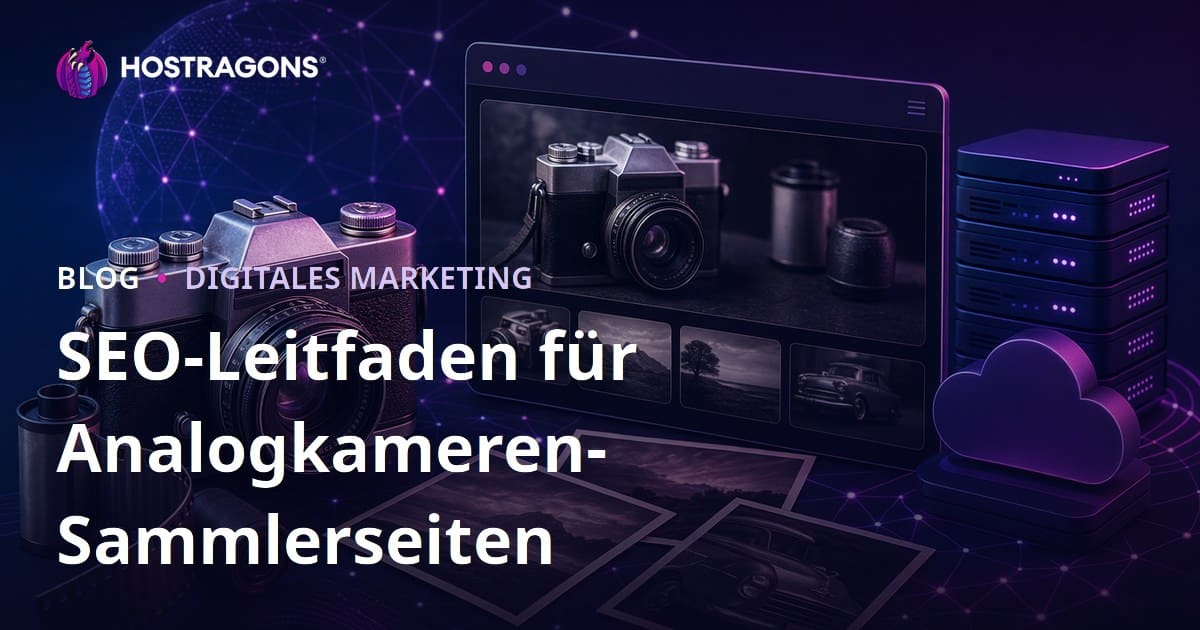 SEO für Sammlungsseiten über Vintage-Kameras und analoge Fotografie