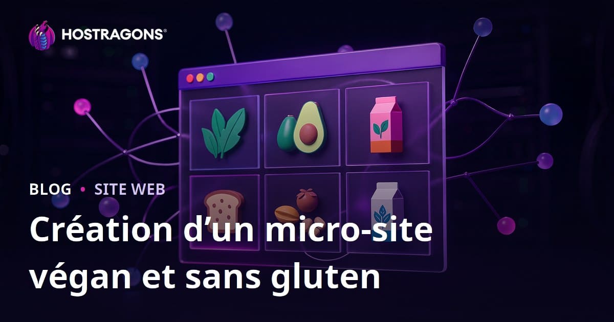 Création d’un micro-site ultra-niche pour tests de produits vegan et sans gluten