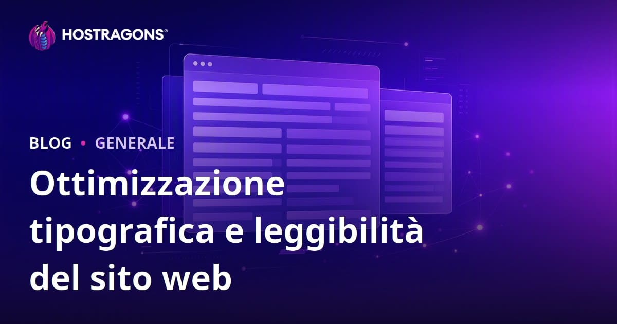 Ottimizzazione tipografica e leggibilità del sito web