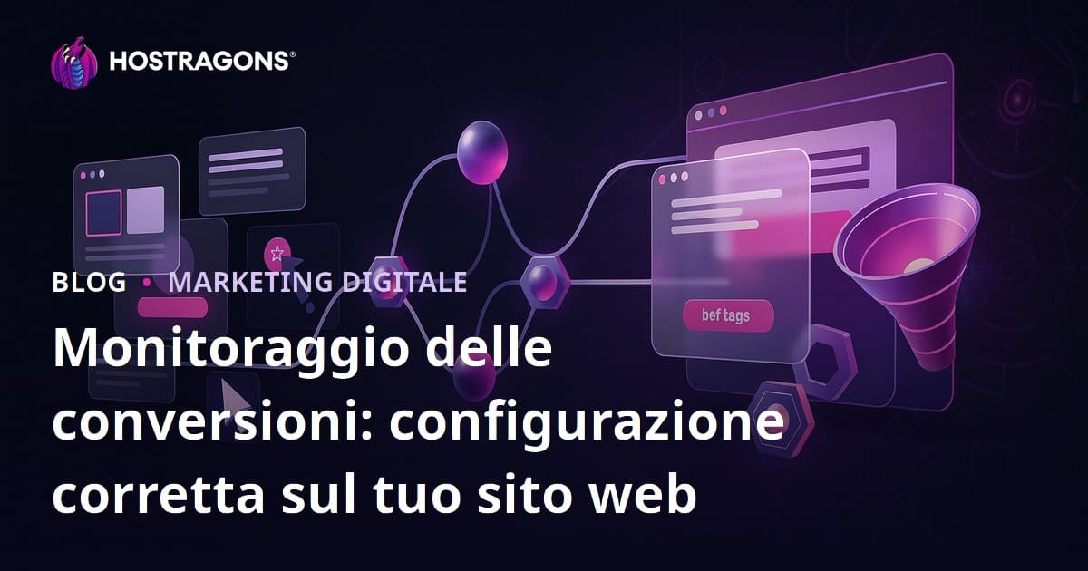 Monitoraggio delle conversioni: configurazione corretta sul tuo sito web