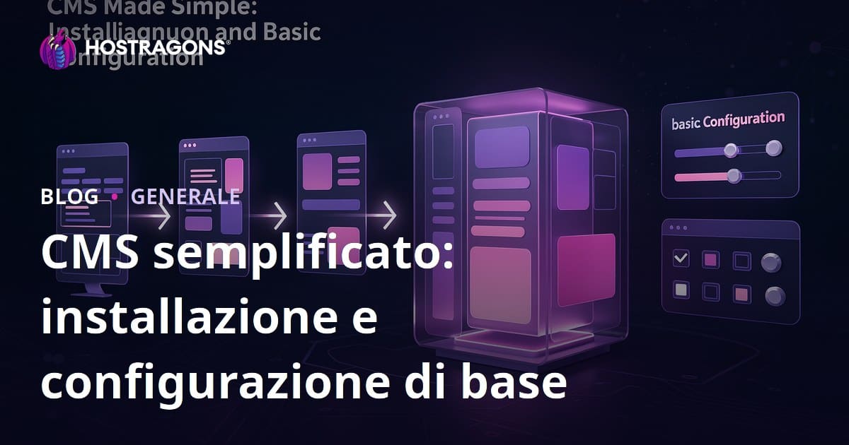 CMS semplificato: installazione e configurazione di base