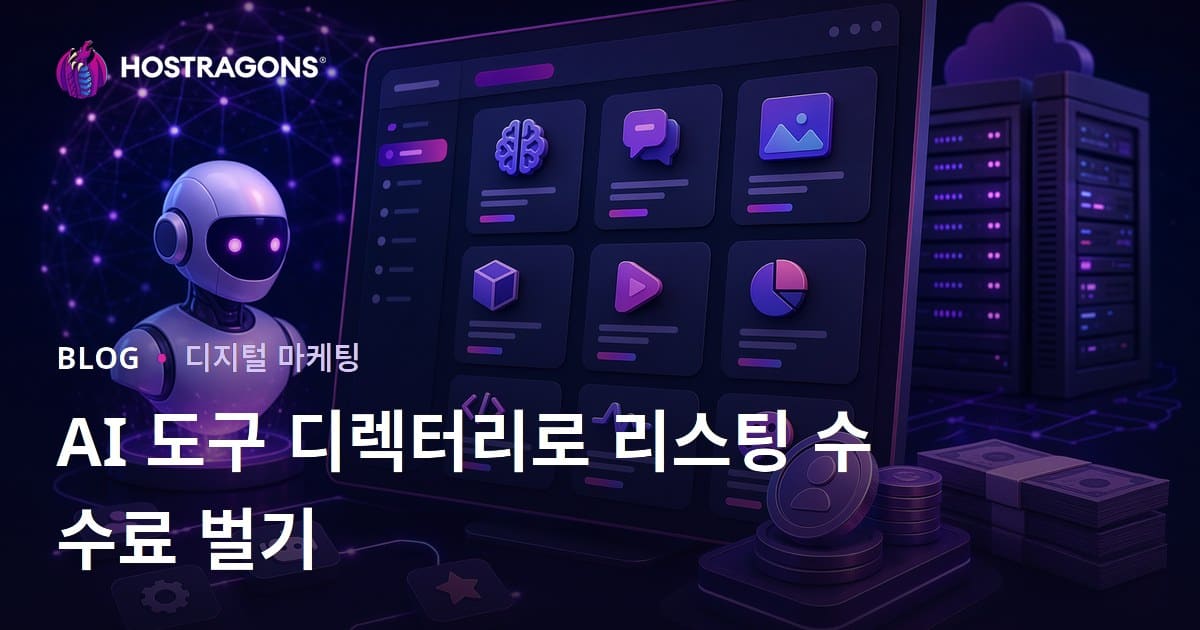 AI 도구 디렉토리 사이트 구축으로 수익 창출하기