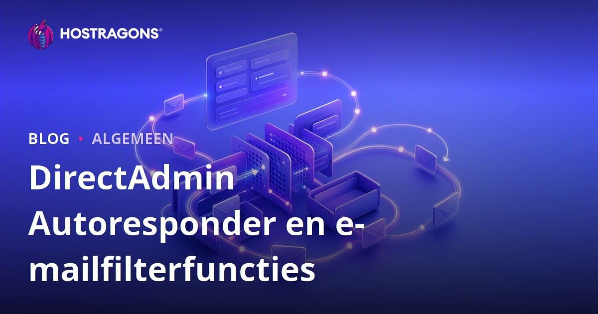 DirectAdmin Autoresponder en e-mailfilterfuncties