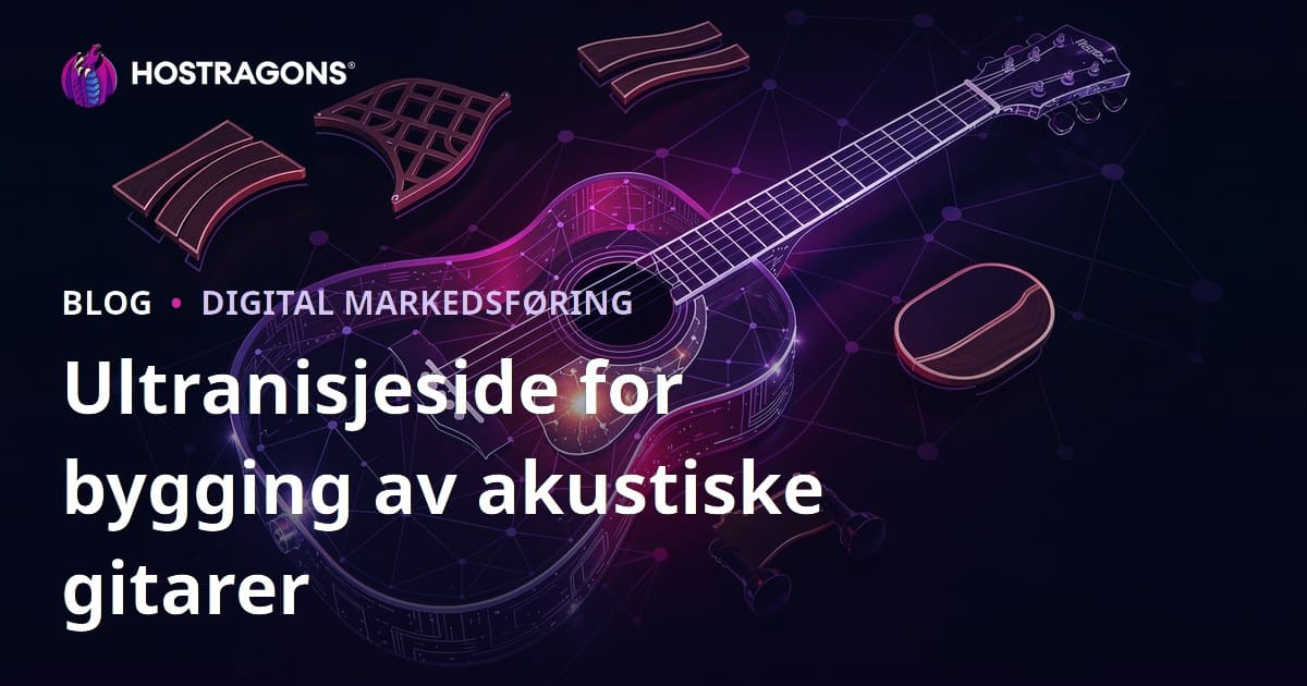 Bare Akustisk Gitarproduksjon og Luthier Materialer: En Spesialisert Ressurs