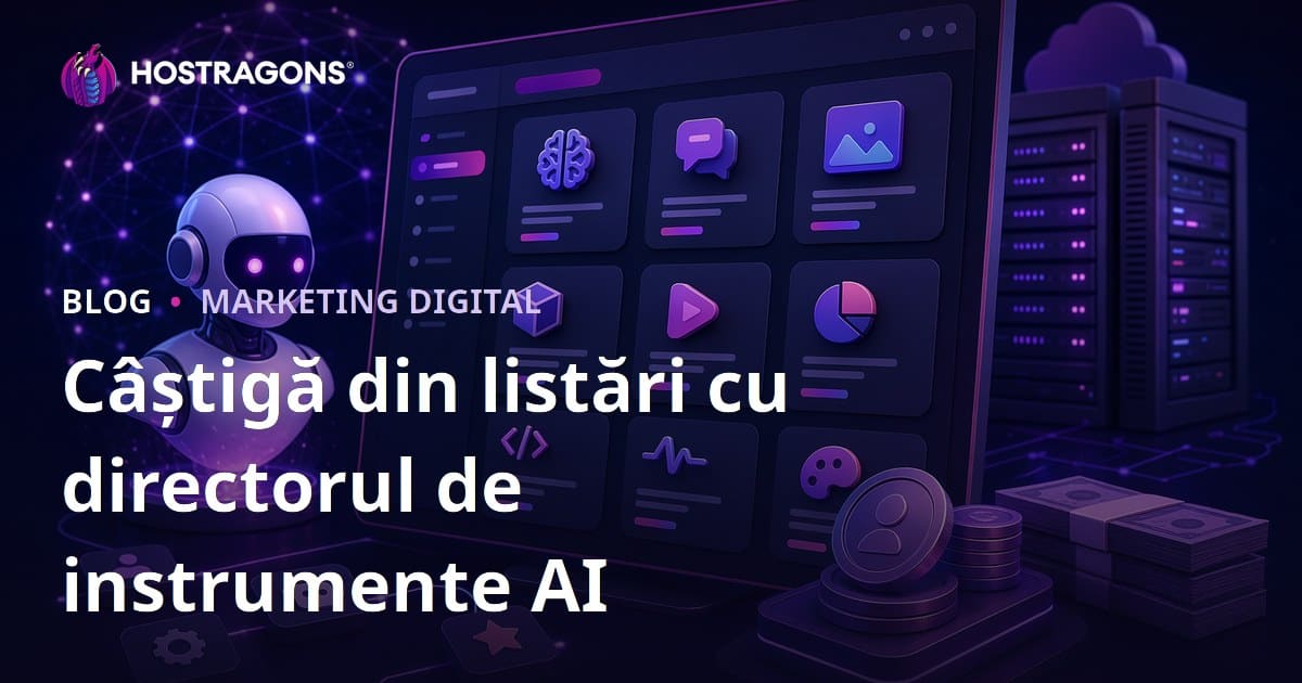 Cum să câștigi bani din listarea unui site de directory pentru unelte AI