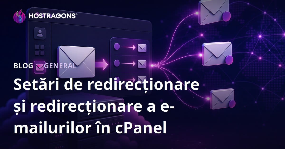 Setări de redirecționare și redirecționare a e-mailurilor în cPanel