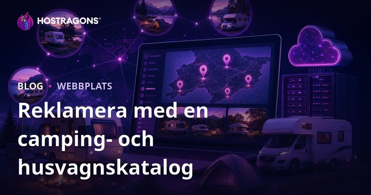 Skapa en regional katalog för husvagnar och campingplatser för att få annonser