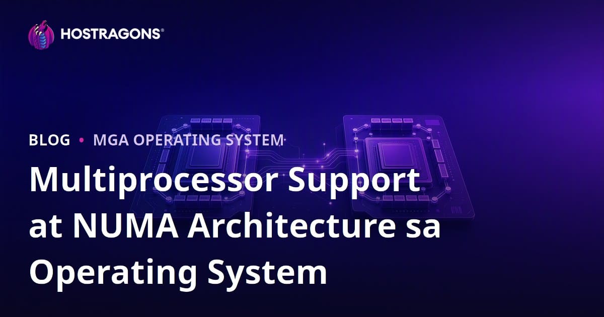 Multiprocessor Support at NUMA Architecture sa Operating System