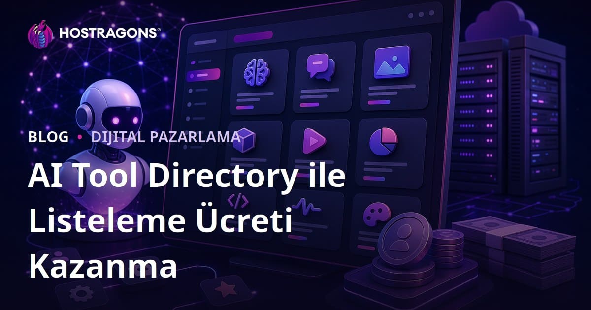 AI Tool Directory (Yapay Zeka Araçları Dizini) Sitesi Kurarak Listeleme Ücretinden Para Kazanma