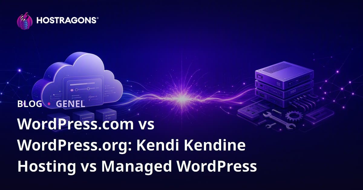 WordPress.com vs WordPress.org: Kendi Kendine Hosting vs Managed WordPress