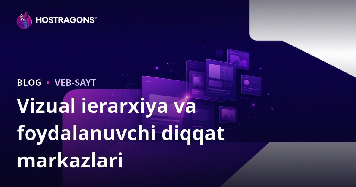 Vizual Ierarxiya va Foydalanuvchi Diqqat Nuqtalari