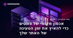 אכסון מקומי של פונטים כדי להאיץ את זמן הטעינה של האתר שלך