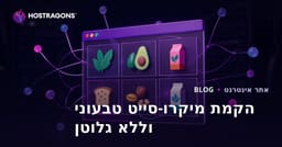הקמת אתר מיקרו-ניש לניהול תזונה טבעונית ומוצרים ללא גלוטן