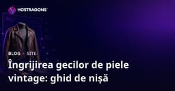 Ghid pentru Crearea unui Site de Modă de Niș despre Îngrijirea și Restaurarea Jachetelor Din Piele Vintage