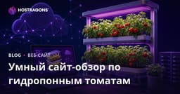 Руководство по созданию сайта только с обзором умного гидропонного выращивания помидоров дома