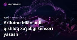 Arduino yordamida o‘z aqlli qishloq xo‘jaligi sensoringizni yasash: Texnik DIY (O‘zbekcha) qo‘llanma