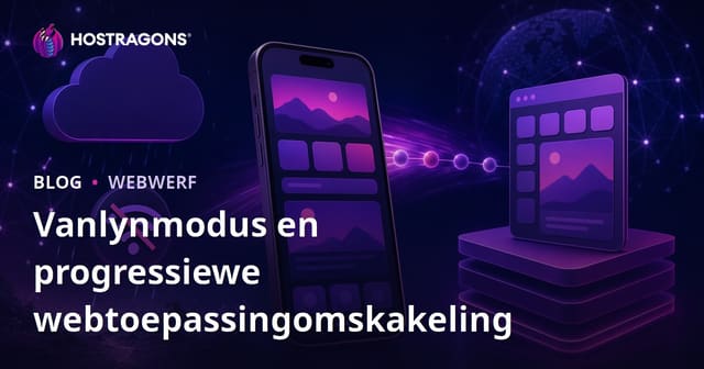 Vanlynmodus en progressiewe webtoepassingomskakeling