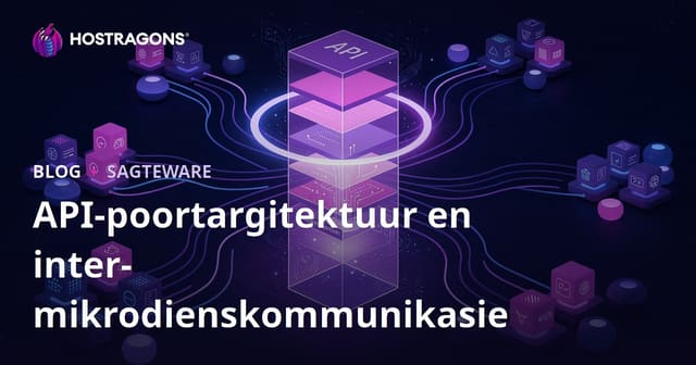 API-poortargitektuur en inter-mikrodienskommunikasie