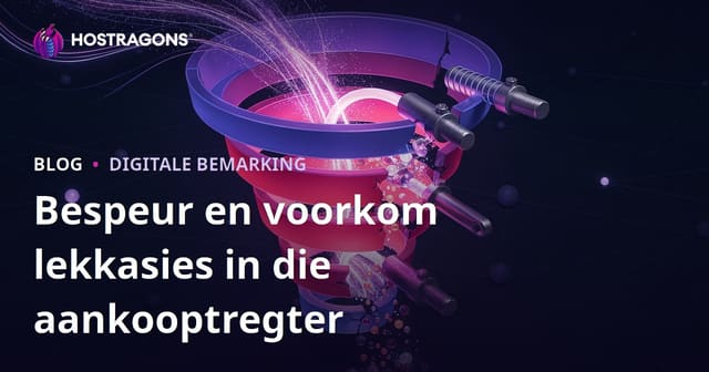 Bespeur en voorkom lekkasies in die aankooptregter