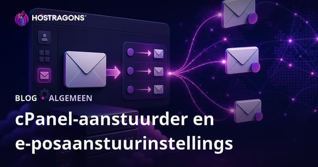 cPanel-aanstuurder en e-posaanstuurinstellings