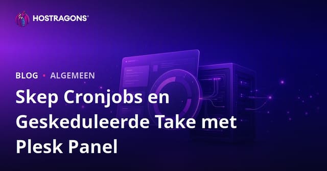 Skep Cronjobs en Geskeduleerde Take met Plesk Panel