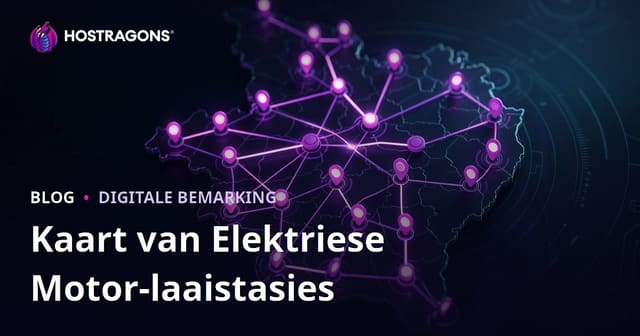 Kaart van Elektriese Motorlaai Stasies en Streeksverkeer Trek Tegnieke