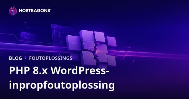 Hoe om WordPress-inpropfoutjies na PHP 8.x-opdatering vinnig op te los