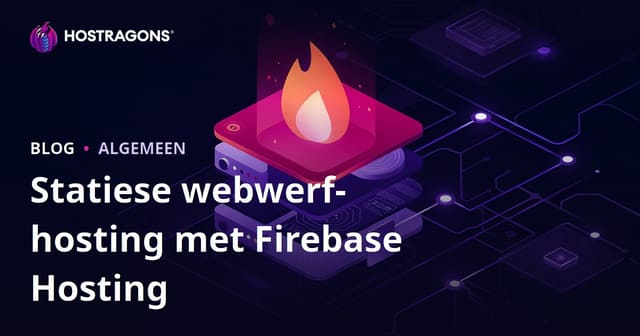 Firebase Hosting vir Statiese Webwerf Gasheer