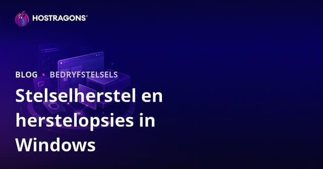Stelselherstel en herstelopsies in Windows