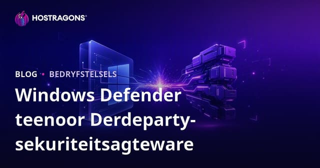 Windows Defender versus Derdeparty Sekuriteitsprogrammatuur