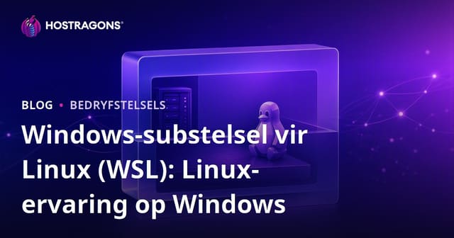 Windows-substelsel vir Linux (WSL): Linux-ervaring op Windows