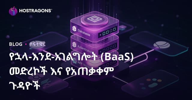 Backend-as-a-Service (BaaS) መድረኮች እና የተጠቃሚዎች የእንቅስቃሴ ምሳሌዎች