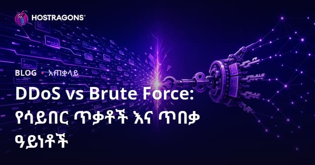 DDoS እና Brute Force: የቢሮ ዘመናዊ የስብስብ ጥቃቶችና የአስተላላኪ ጥቃቶች እና የመከላከያ ዘዴዎች