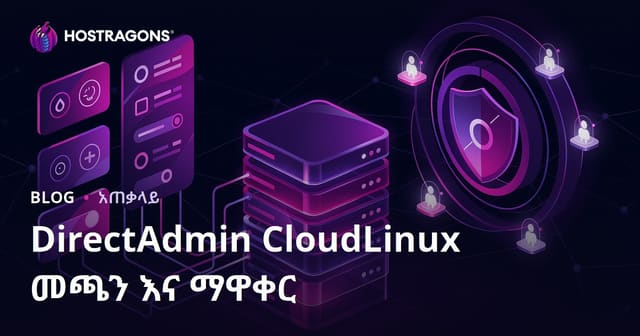 DirectAdmin CloudLinux ማሰናጃ እና ማዋቀር መመሪያ፡ የአማራ ንድፍ ዝርዝር