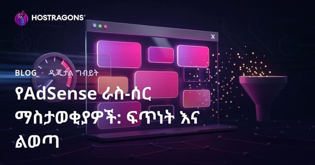 Google AdSense የገፅ ውስጥ ራስወዳድ ማስታወቂያዎች፡ በመቀየሪያ አግናኝነትና ፍጥነት ያበሳው ችግሮች
