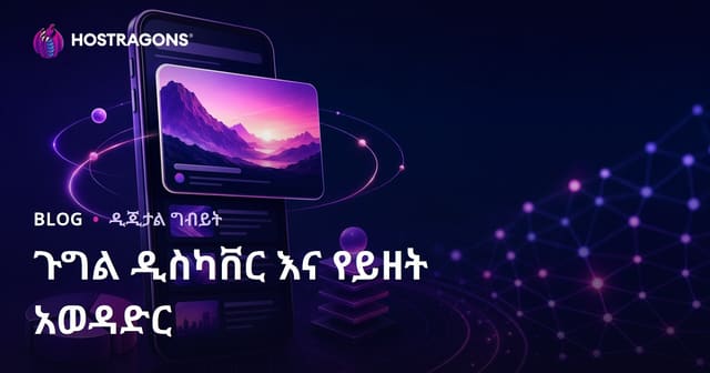 Google Discover ላይ የተገናኙ ይታያሉ፡ በድር ማስተናገድ ቦሎግ ለአማርኛ የሚሰራ የውስጥ ስብስብ ዕቅድና ተግባራዊ መርምሮች