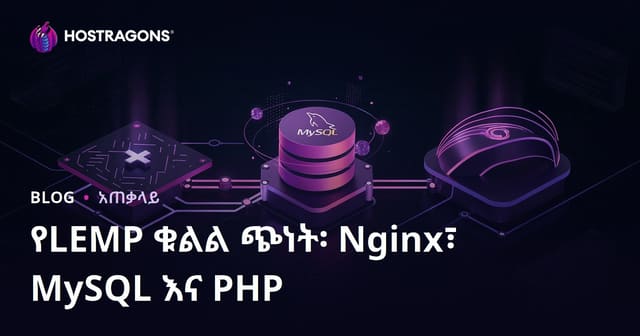 LEMP Stack አግጣጠም በአማርኛ: Nginx, MySQL እና PHP የድህረገፅ ማብራሪያ እና መስክ