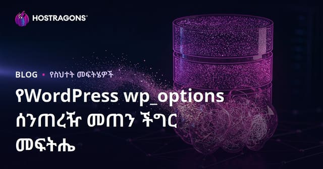 WordPress wp_options ታብሎ ግምባታ፡ የሳይትዎን ፍጥነት የሚቀናበል የተሰወረ ውሂብን በአማካይ ማጥፋት