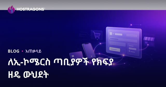 የኢ-ንግድ ሳይቶች እና የክፍያ መንገዶች አብራራት ለአማርኛ ንግድ ቅርፅ