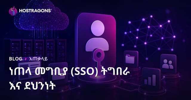 ነጠላ መግቢያ (SSO) ትግበራ እና ደህንነት