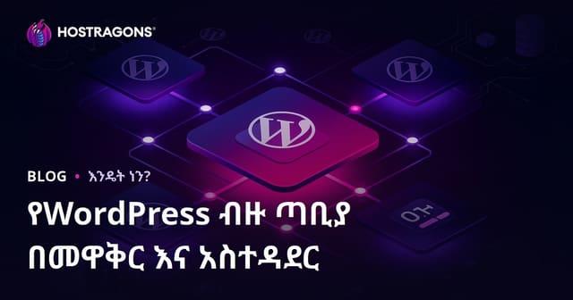 የWordPress ባለብዙ ጣቢያ (Multisite) ጭነት እና ከአንድ ፓነል ማስተዳደር