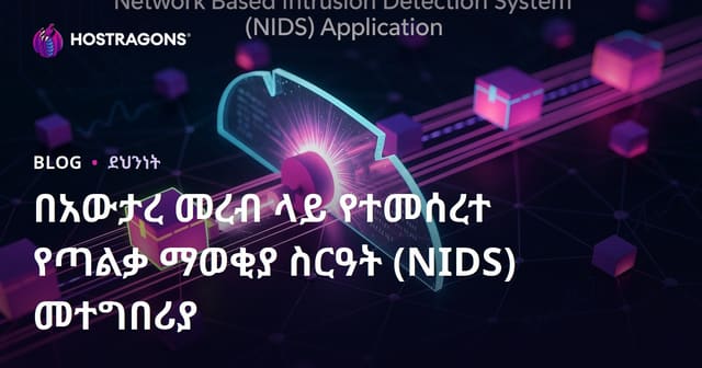 የኔትወርክ ተመሳሳይ ወሰን መስጠት ስርዓት (NIDS) ተግባራዊ መመሪያ