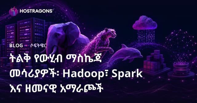 የትልቅ ዳታ ማስተናገድ መሳሪያዎች: Hadoop፣ Spark እና ሞዴርን አልተርናቲቭ አማራጮች