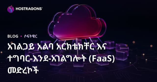 አገልጋይ አልባ አርክቴክቸር እና ተግባር-እንደ-አገልግሎት (FaaS) መድረኮች
