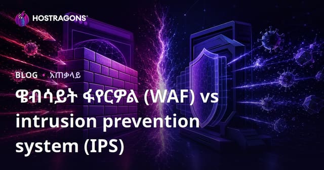 Website Firewall እና Intrusion Prevention System ተመሳሳይ የድህረገፅ ጥበቃ መረጃ፣ አንዳንድ ውድቀቶችና ውሳኔዎች
