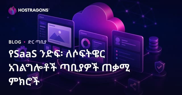 የSaaS ንድፍ፡ ለሶፍትዌር አገልግሎቶች ጣቢያዎች ጠቃሚ ምክሮች