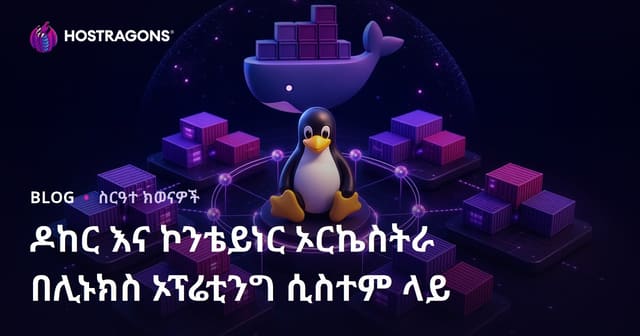 ለLinux አካባቢ በDocker እና በKonteyner Orchestration የዘመናዊ መረጃ መስተዋት